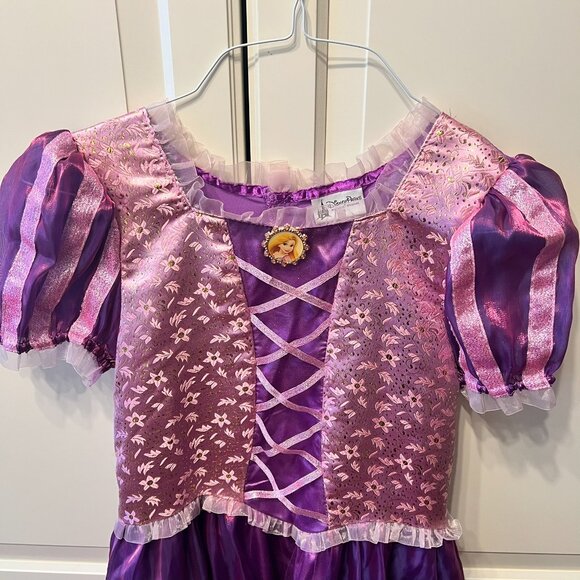 DISNEY Parks Authentic Tangled Rapunzel Deluxe Princess Dress (Girls XL 11/12) - Picture 2 of 7